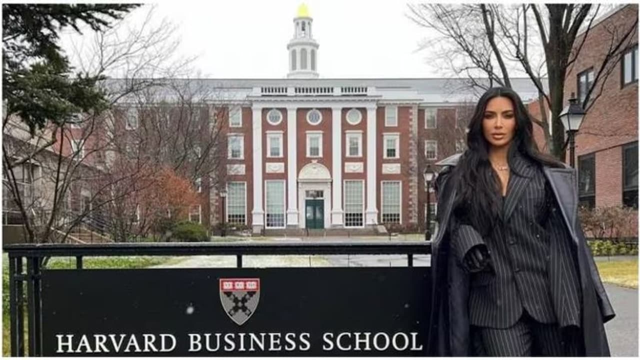 Kim Kardashian at Harvard Business School; SKIMS owner speaks to students about her shapewear brand Kim Kardashian at Harvard Business School; SKIMS owner speaks to students about her shapewear brand
