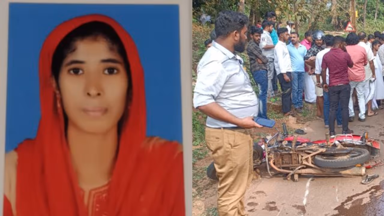 ഫുട്‌ബോൾ റോഡിലേക്ക് ഉരുണ്ടു, ബൈക്കിൽ തട്ടി; മറിഞ്ഞുവീണ സ്ത്രീയുടെ ശരീരത്തിലൂടെ ലോറി കയറിയിറങ്ങി, ദാരുണാന്ത്യം