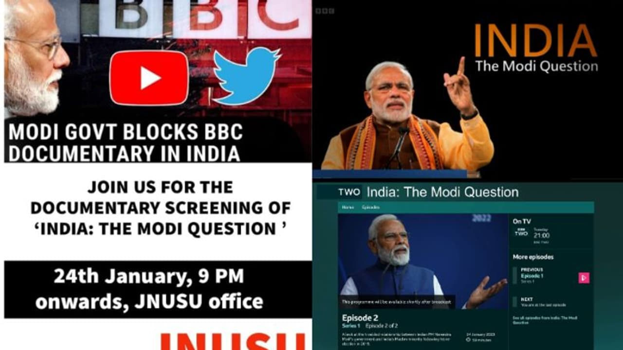 മോദിക്കെതിരായ ഡോക്യുമെന്‍ററി ലിങ്കുകള്‍ പങ്ക് വച്ച് പ്രതിപക്ഷ നേതാക്കള്‍, നാളെ ജെഎന്‍യു ക്യാംപസില്‍ പ്രദര്‍ശനം