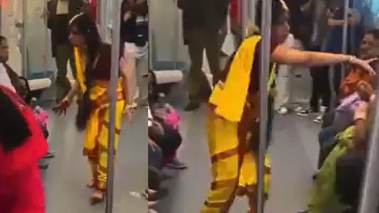 ಮೆಟ್ರೋದಲ್ಲಿ ಪ್ರತ್ಯಕ್ಷಳಾದ ನಾಗವಲ್ಲಿಯಿಂದ ಪ್ರಯಾಣಿಕರಿಗೆ ಕಿರುಕುಳ : ವಿಡಿಯೋ ವೈರಲ್ 