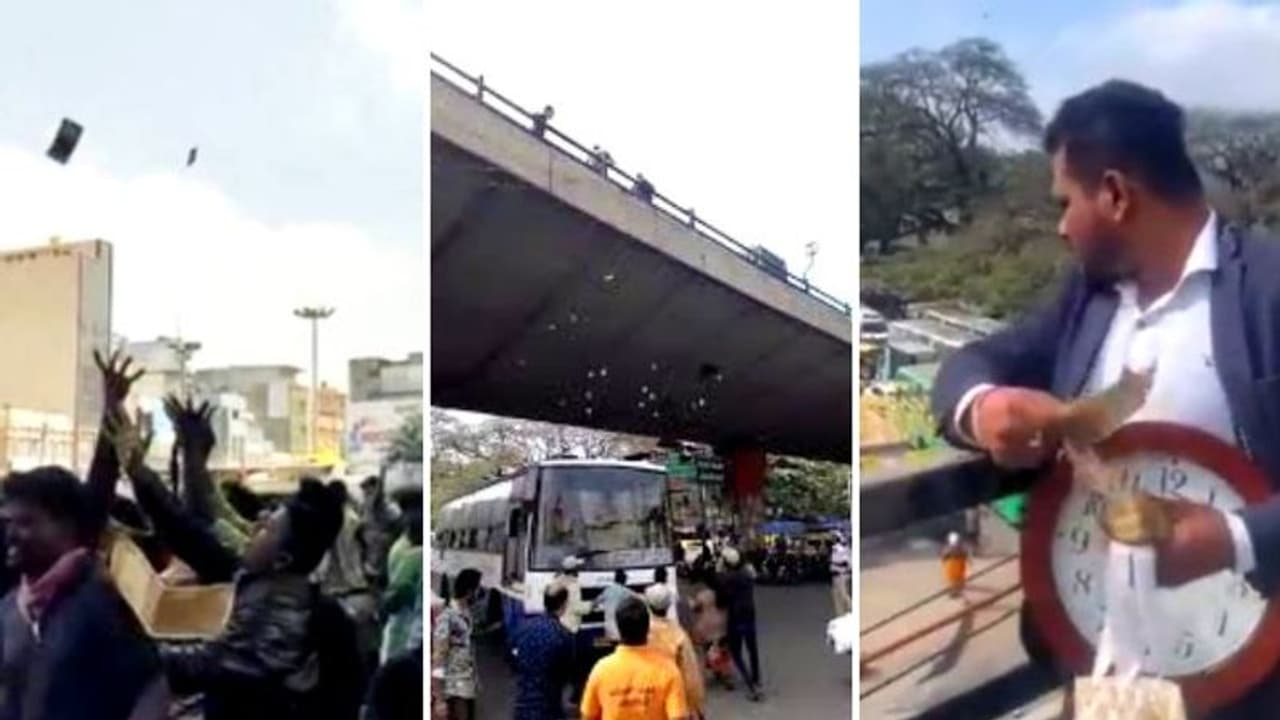 Viral video: பெங்களூரில் கொட்டிய பண மழை.. நடுரோட்டில் கிடந்த பணத்தை அள்ளிய பொதுமக்கள் யாருப்பா அந்த ஆளு.?