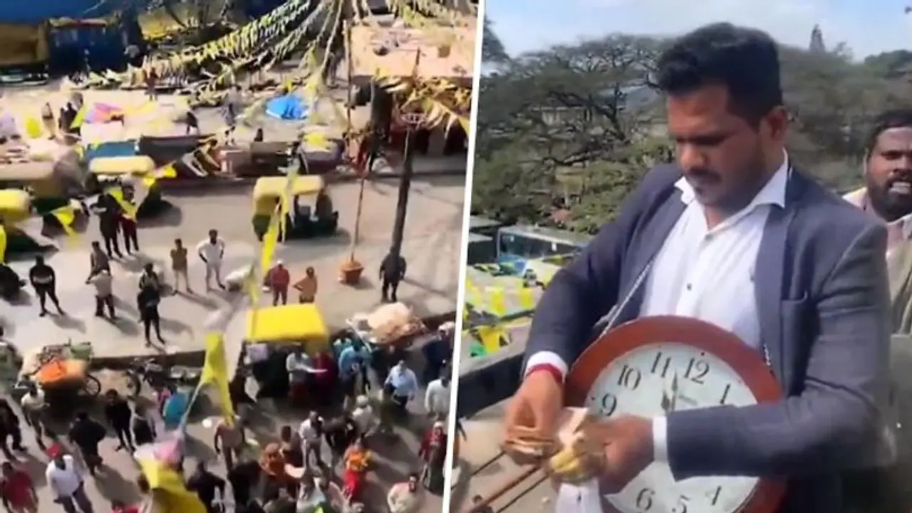 Man throws money off Bengaluru flyover, sparks frenzy and a manhunt