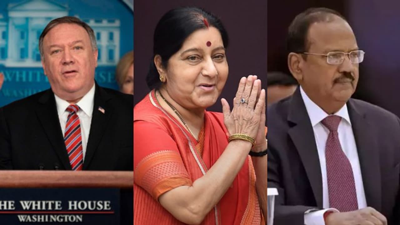 'എല്ലാം അജിത് ഡോവലായിരുന്നു, സുഷമാ സ്വരാജിന് വലിയ പങ്കുണ്ടായിരുന്നില്ല'; വിവാദമായി മൈക്ക് പോംപിയോയുടെ പുസ്തകം 'എല്ലാം അജിത് ഡോവലായിരുന്നു, സുഷമാ സ്വരാജിന് വലിയ പങ്കുണ്ടായിരുന്നില്ല'; വിവാദമായി മൈക്ക് പോംപിയോയുടെ പുസ്തകം