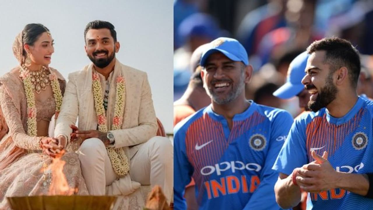 കെ എല് രാഹുലിന് ധോണിയുടെ വിവാഹ സമ്മാനം 80 ലക്ഷത്തിന്റെ ബൈക്ക്, കോലി നല്കിയത് 2.70 കോടി രൂപയുടെ കാര് കെ എല് രാഹുലിന് ധോണിയുടെ വിവാഹ സമ്മാനം 80 ലക്ഷത്തിന്റെ ബൈക്ക്, കോലി നല്കിയത് 2.70 കോടി രൂപയുടെ കാര്