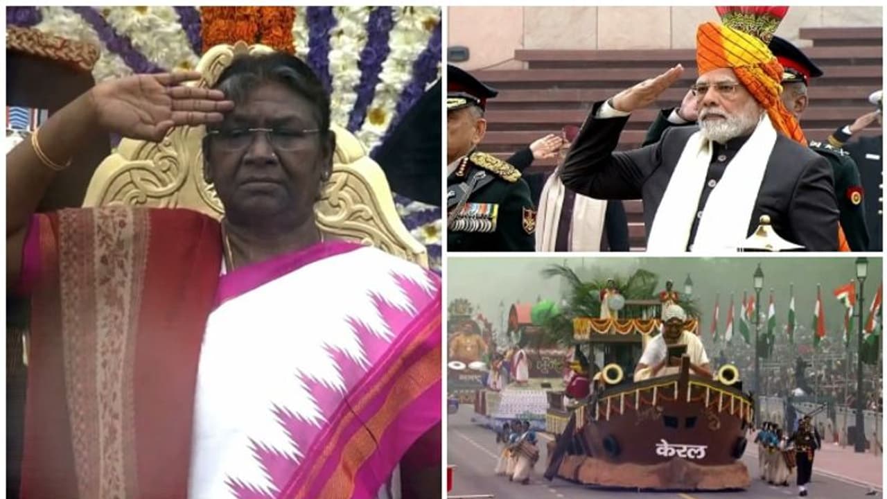 74 ാം റിപ്പബ്ലിക് ദിനാഘോഷ നിറവില് രാജ്യം; സൈനിക ശക്തിയും സാംസ്കാരിക പൈതൃകവും വിളിച്ചോതി പ്രൗഡ ഗംഭീര പരേഡ് 74 ാം റിപ്പബ്ലിക് ദിനാഘോഷ നിറവില് രാജ്യം; സൈനിക ശക്തിയും സാംസ്കാരിക പൈതൃകവും വിളിച്ചോതി പ്രൗഡ ഗംഭീര പരേഡ്