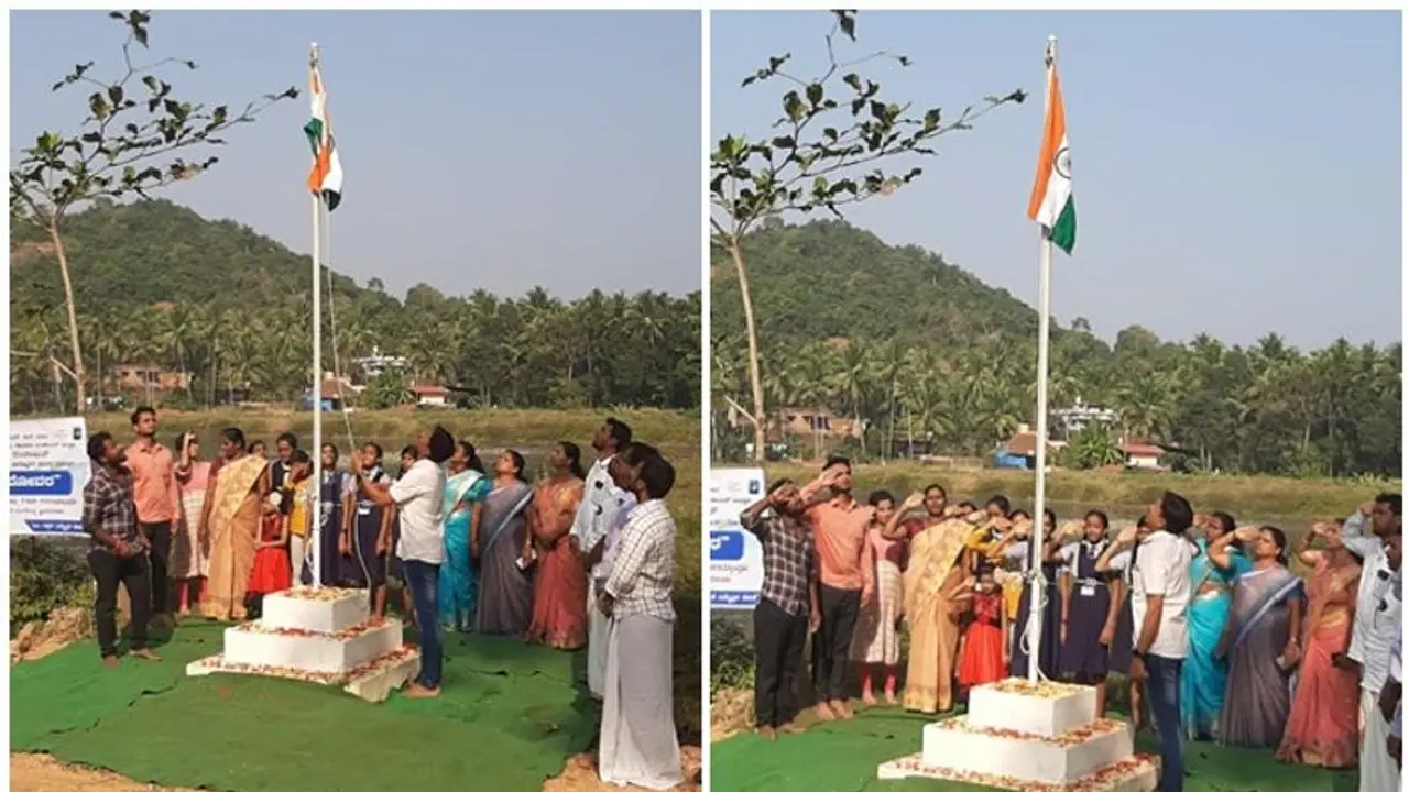 ಬಂಟ್ವಾಳದ ಅಮೃತ ಸರೋವರ ಬಳಿ ಗಣರಾಜ್ಯೋತ್ಸವ ಕಾರ್ಯಕ್ರಮ