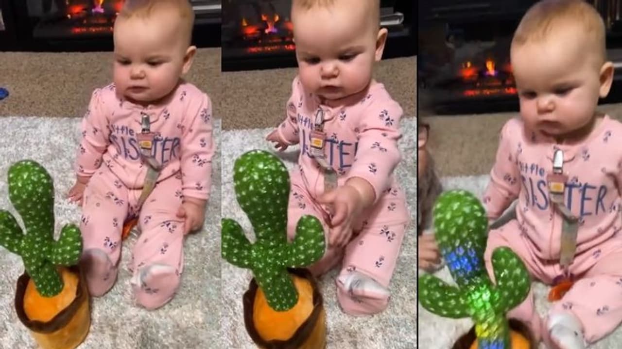 ಆಟಿಕೆ ಜೊತೆ ಮಾತಲ್ಲಿ ಬ್ಯುಸಿಯಾದ ಪುಟಾಣಿ ಮತಿನ ಮಲ್ಲಿ: ವಿಡಿಯೋ ನೋಡಿ