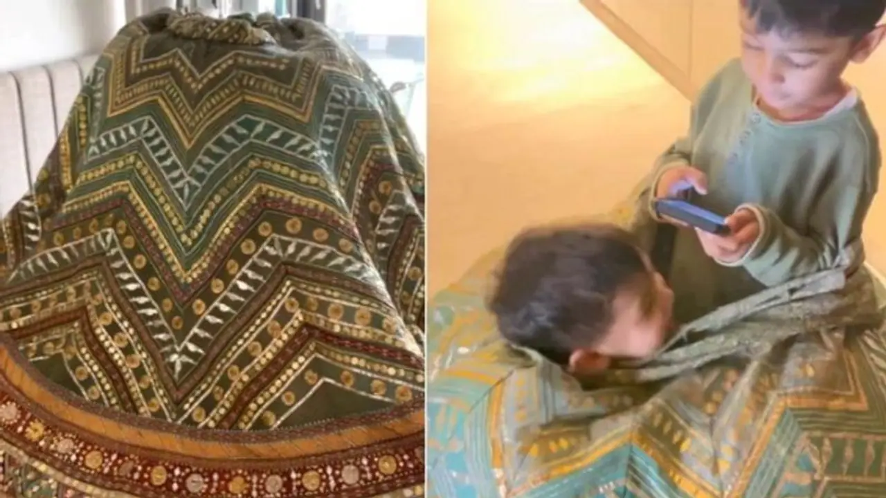 ബ്രൈഡല് ലെഹങ്ക കൊണ്ട് ഇങ്ങനെയും ഉപയോഗമുണ്ടോ; വൈറലായി കുരുന്നുകളുടെ വീഡിയോ ബ്രൈഡല് ലെഹങ്ക കൊണ്ട് ഇങ്ങനെയും ഉപയോഗമുണ്ടോ; വൈറലായി കുരുന്നുകളുടെ വീഡിയോ