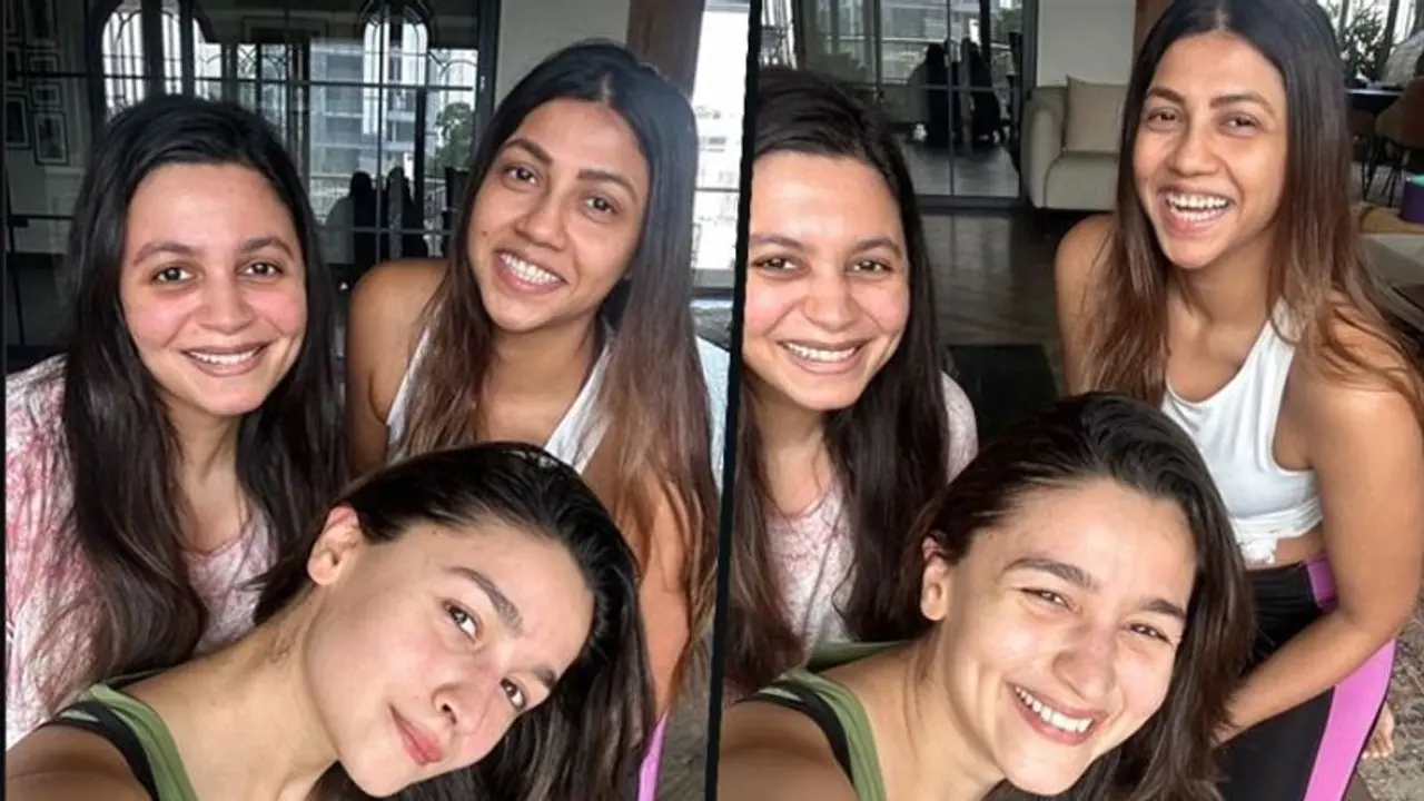 Alia Bhatt 'energetic' after acing 108 surya namaskaras; strikes cute poses with sister Shaheen Alia Bhatt 'energetic' after acing 108 surya namaskaras; strikes cute poses with sister Shaheen