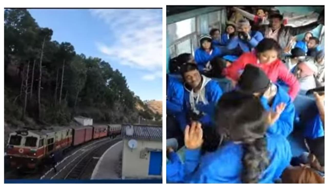 ഷിംലയിലെ പൈതൃക ട്രെയിന്‍ യാത്ര, പാട്ടും ഡാന്‍സുമായി അവിസ്‍മരണീയമാക്കി പ്രൗഡ് ടു ബി ആൻ ഇന്ത്യൻ യാത്രാ സംഘം