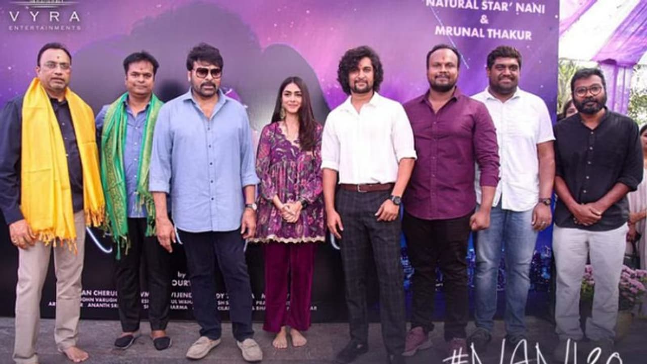 നാനിക്ക് നായികയായി മൃണാള് താക്കൂര്, ചിത്രത്തിന് തുടക്കമായി നാനിക്ക് നായികയായി മൃണാള് താക്കൂര്, ചിത്രത്തിന് തുടക്കമായി