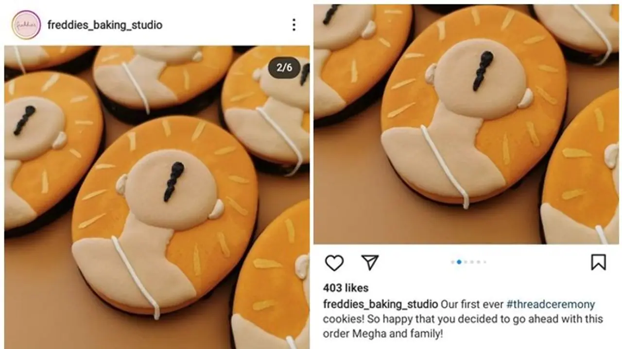 காவி நிறத்தில் பூணூலோடு 'பிராமின் குக்கீஸ்' பிஸ்கெட்டில் சாதியை தூக்கி பிடிக்கணுமா? கொதிக்கும் நெட்டிசன்கள் காவி நிறத்தில் பூணூலோடு 'பிராமின் குக்கீஸ்' பிஸ்கெட்டில் சாதியை தூக்கி பிடிக்கணுமா? கொதிக்கும் நெட்டிசன்கள்