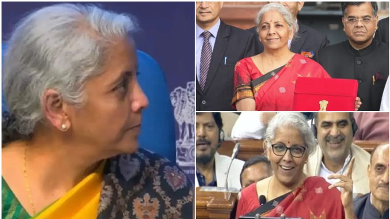 ദൈർഘ്യ കുറവ്, നാവ് പിഴ, മാധ്യമങ്ങളുടെ ചോദ്യത്തോട് തട്ടിക്കയറി, രോഷാകുലയായി നിർമല; സംഭവബഹുലം ബജറ്റ് ദിനം! ദൈർഘ്യ കുറവ്, നാവ് പിഴ, മാധ്യമങ്ങളുടെ ചോദ്യത്തോട് തട്ടിക്കയറി, രോഷാകുലയായി നിർമല; സംഭവബഹുലം ബജറ്റ് ദിനം!