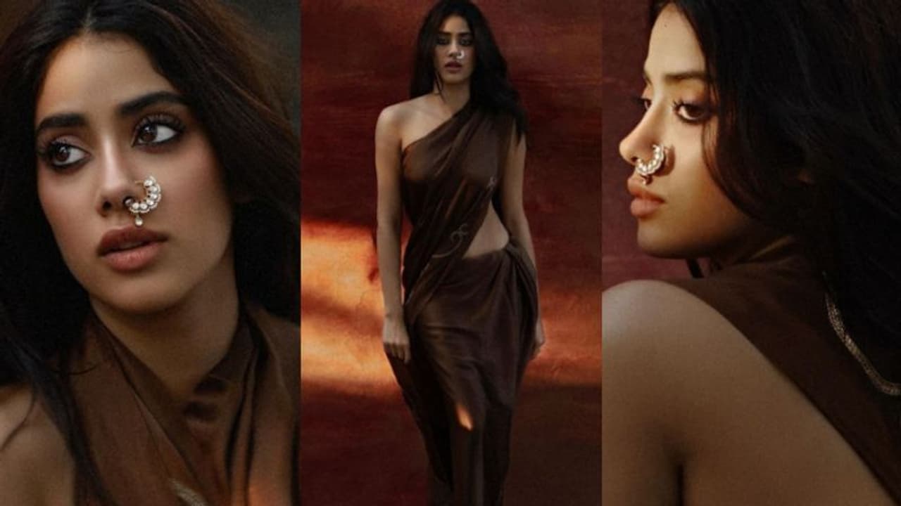 ഹെവി മൂക്കുത്തിയും കോഫി ബ്രൗണ് സാരിയും; ബോള്ഡ് ലുക്കില് ജാന്വി കപൂര്; വൈറലായി ചിത്രങ്ങള്... ഹെവി മൂക്കുത്തിയും കോഫി ബ്രൗണ് സാരിയും; ബോള്ഡ് ലുക്കില് ജാന്വി കപൂര്; വൈറലായി ചിത്രങ്ങള്...