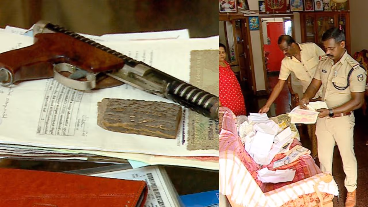 കഴുത്തറപ്പൻ പലിശ, കിട്ടിയില്ലെങ്കിൽ ഭീഷണി, പരാതി, പിടിച്ചെടുത്തത് തോക്കും ആ‍ര്‍സി ബുക്കുകളും മ്ലാവിൻ കൊമ്പും