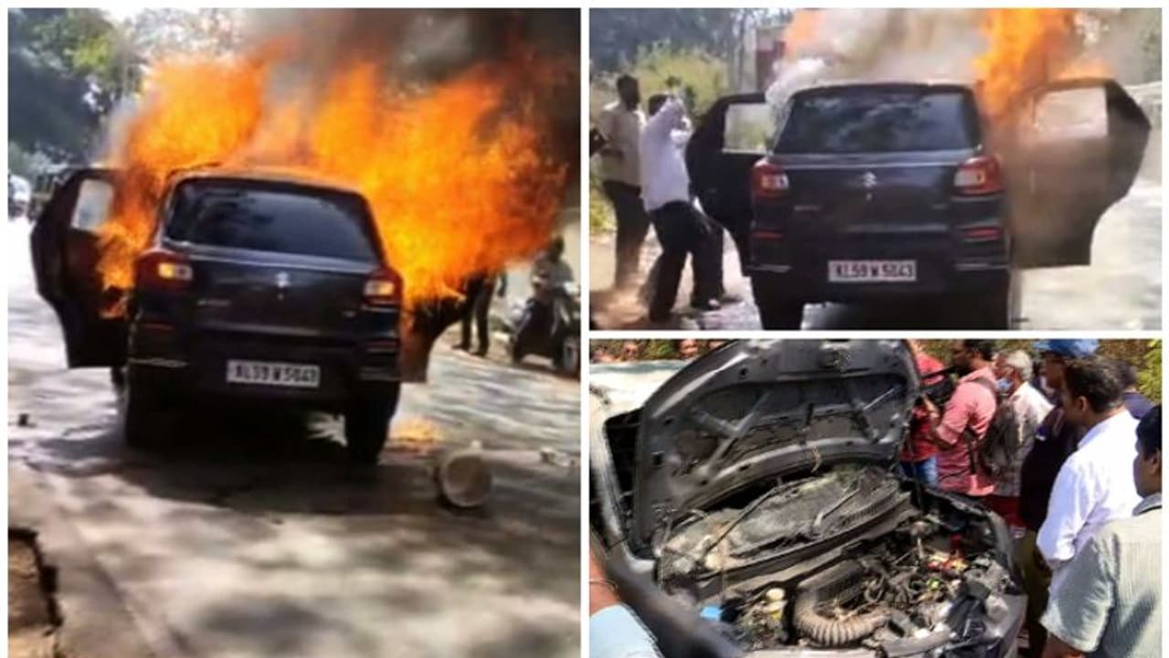 കണ്ണൂരിൽ ഓടുന്ന കാറിന് തീപിടിച്ചു, ഗർഭിണിയടക്കം രണ്ട് പേർ വെന്തുമരിച്ചു, നാല് പേർ രക്ഷപ്പെട്ടു 