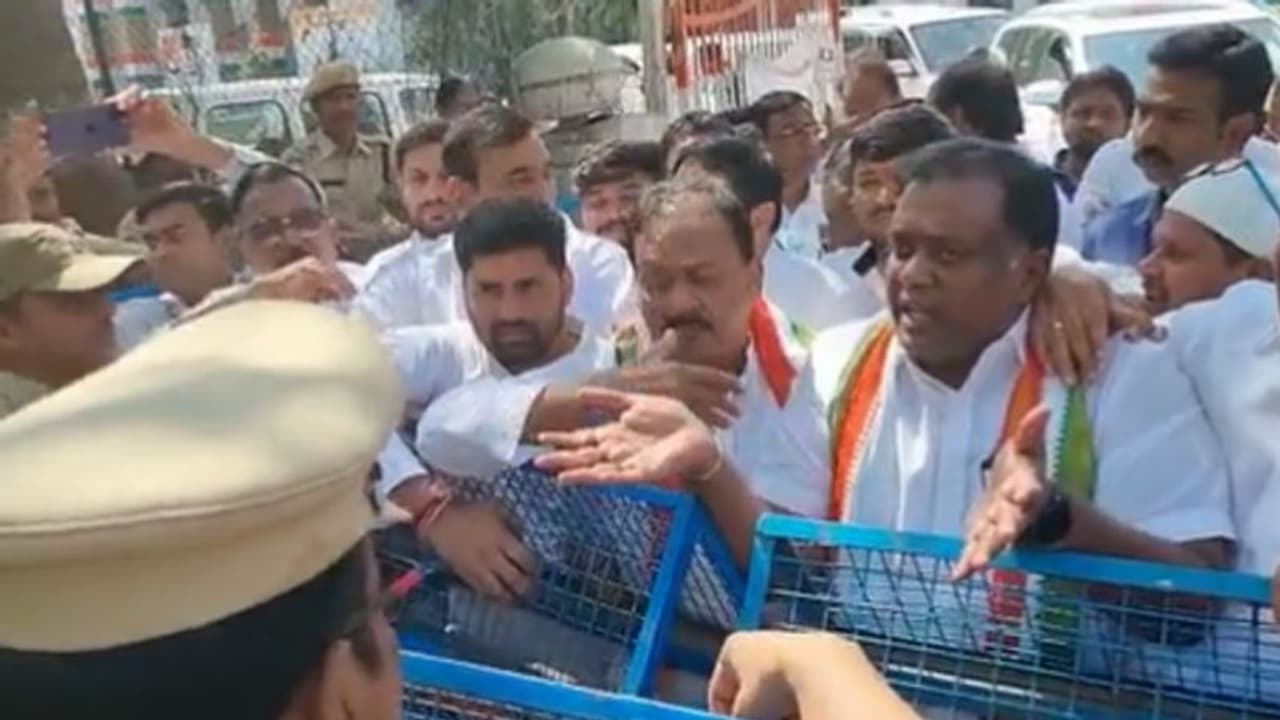 కొత్త సచివాలయానికి వెళ్లేందుకు యత్నం.. షబ్బీర్ అలీ, మల్లు రవి అరెస్ట్.. గాంధీభవన్ వద్ద ఉద్రిక్తత.. 