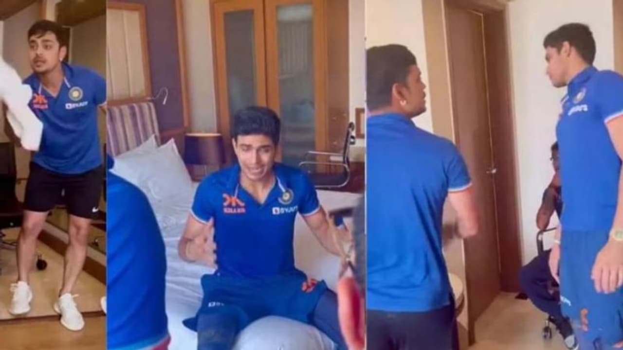 సెంచరీలు చేస్తున్న గిల్ చెంపలు వాయించిన ఇషాన్.. పక్కనే ఉండి ఏమీ చేయలేని నిస్సహాయ స్థితిలో చహాల్ సెంచరీలు చేస్తున్న గిల్ చెంపలు వాయించిన ఇషాన్.. పక్కనే ఉండి ఏమీ చేయలేని నిస్సహాయ స్థితిలో చహాల్