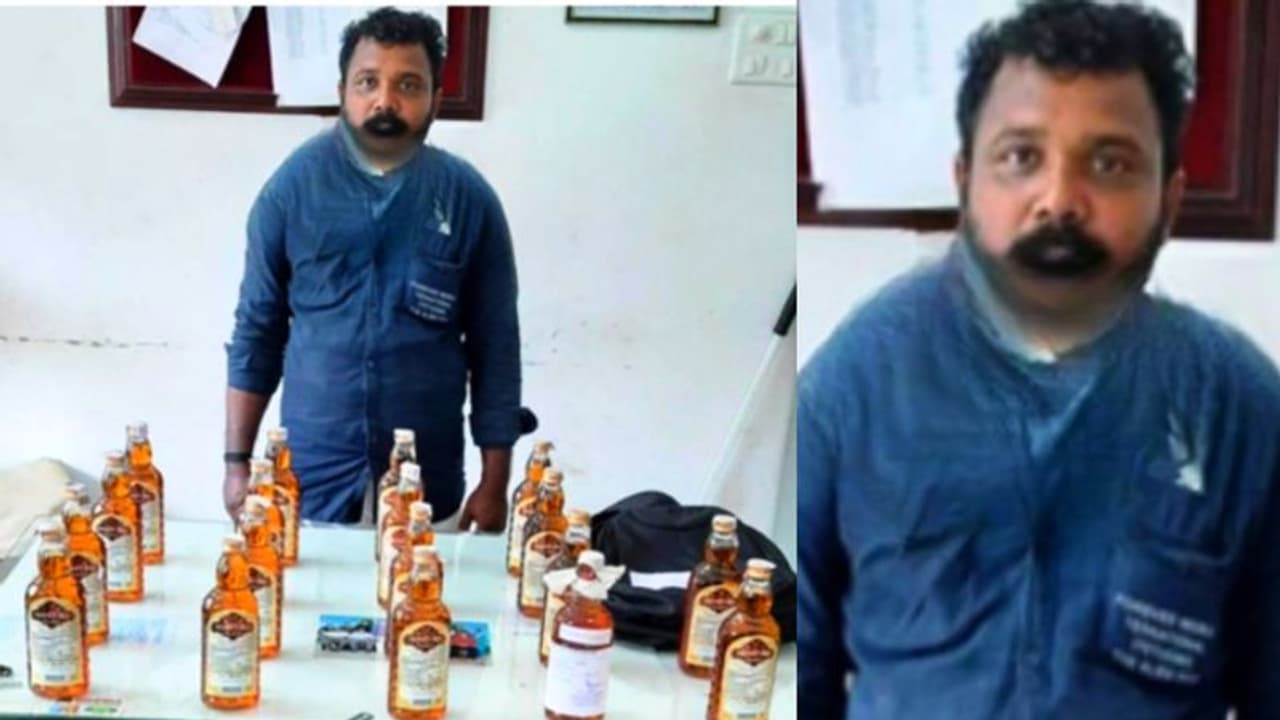 പള്സര് ബൈക്കില് കറങ്ങി നടന്ന് വിദേശമദ്യ വില്പ്പന; 9 കുപ്പി വിദേശ മദ്യവുമായി യുവാവ് പിടിയില് പള്സര് ബൈക്കില് കറങ്ങി നടന്ന് വിദേശമദ്യ വില്പ്പന; 9 കുപ്പി വിദേശ മദ്യവുമായി യുവാവ് പിടിയില്