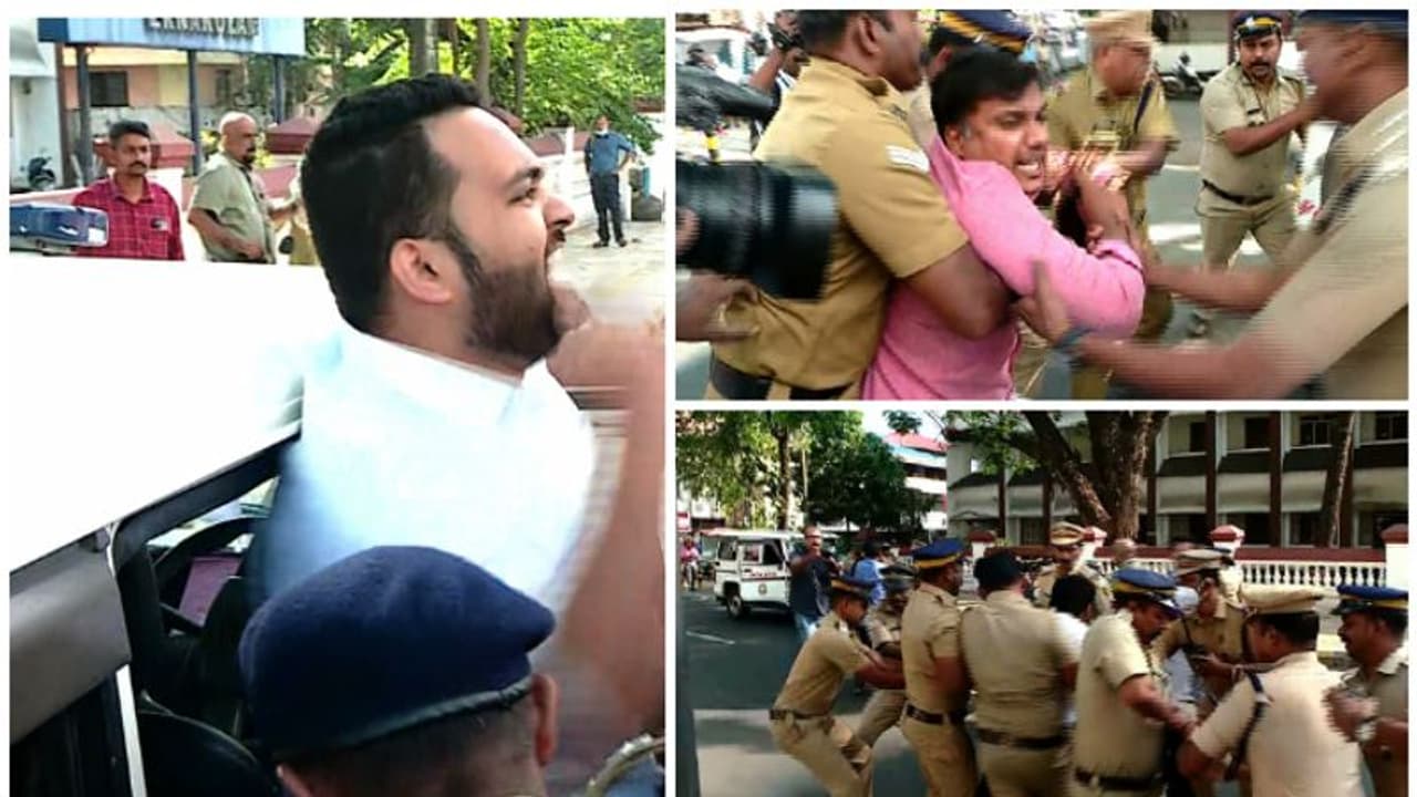 കൊച്ചിയിൽ മുഖ്യമന്ത്രിക്ക് നേരെ കരിങ്കൊടി കാണിക്കാൻ ശ്രമം, യൂത്ത് കോൺഗ്രസ് പ്രവർത്തകർ അറസ്റ്റിൽ 