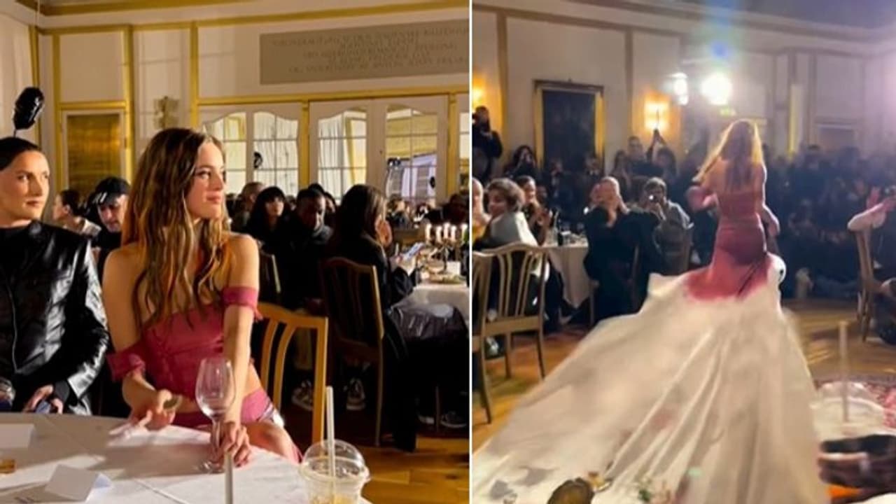 'എന്താണ് സംഭവിക്കുന്നത്!; ഫാഷൻ ഷോയ്ക്കിടെ മോഡലിന്റെ അമ്പരപ്പിക്കുന്ന നടത്തം 'എന്താണ് സംഭവിക്കുന്നത്!; ഫാഷൻ ഷോയ്ക്കിടെ മോഡലിന്റെ അമ്പരപ്പിക്കുന്ന നടത്തം