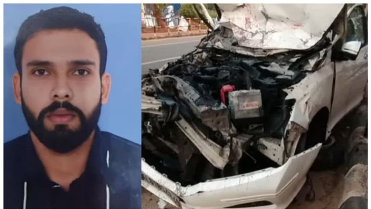 വിവാഹചടങ്ങിൽ പങ്കെടുത്ത് മടങ്ങവേ കാറും സൂപ്പർഫാസ്റ്റും കൂട്ടിയിടിച്ച് യുവാവ് മരിച്ചു; 2 പേരുടെ നില ഗുരുതരം വിവാഹചടങ്ങിൽ പങ്കെടുത്ത് മടങ്ങവേ കാറും സൂപ്പർഫാസ്റ്റും കൂട്ടിയിടിച്ച് യുവാവ് മരിച്ചു; 2 പേരുടെ നില ഗുരുതരം