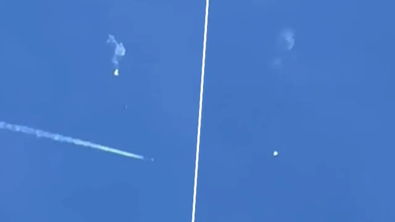 WATCH: Here's how Chinese 'spy' balloon was shot down off Carolina coast WATCH: Here's how Chinese 'spy' balloon was shot down off Carolina coast