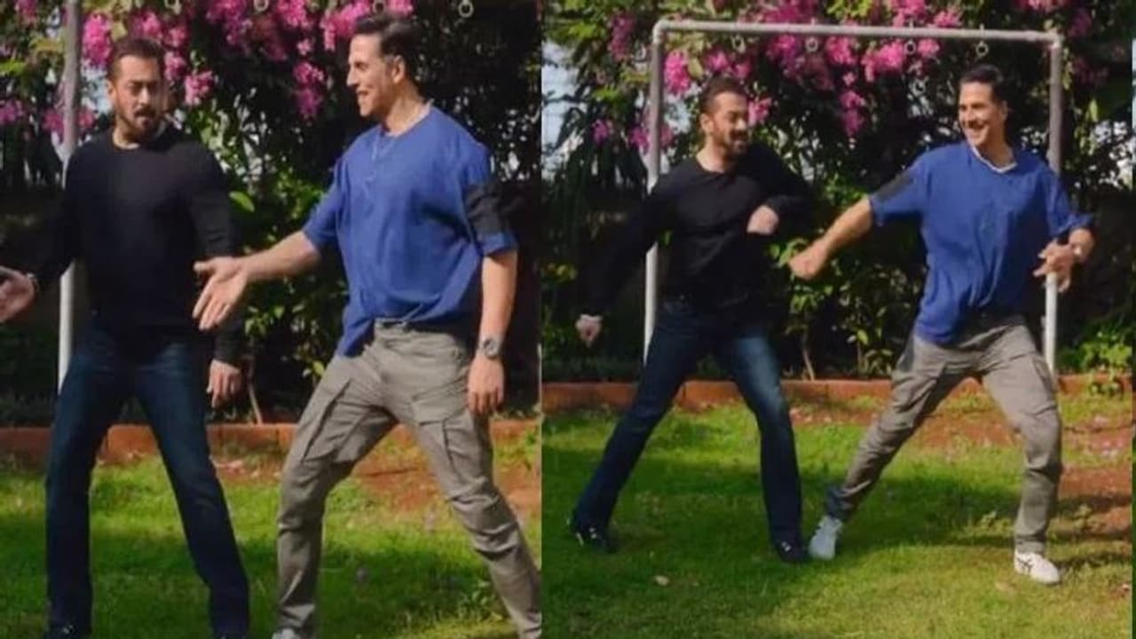 సల్మాన్ ఖాన్ తో కలిసి స్టెప్పులేసిన అక్షయ్ కుమార్.. డాన్స్ అదరగొట్టిన బాలీవుడ్ స్టార్స్ సల్మాన్ ఖాన్ తో కలిసి స్టెప్పులేసిన అక్షయ్ కుమార్.. డాన్స్ అదరగొట్టిన బాలీవుడ్ స్టార్స్