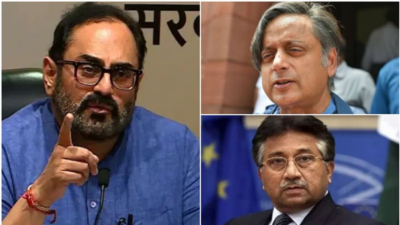 മുഷറഫ് 'തന്ത്രപരമായ ചിന്ത'യുള്ള നേതാവെന്ന് തരൂർ; രൂക്ഷ വിമർശനവുമായി കേന്ദ്രമന്ത്രി രാജീവ് ചന്ദ്രശേഖർ