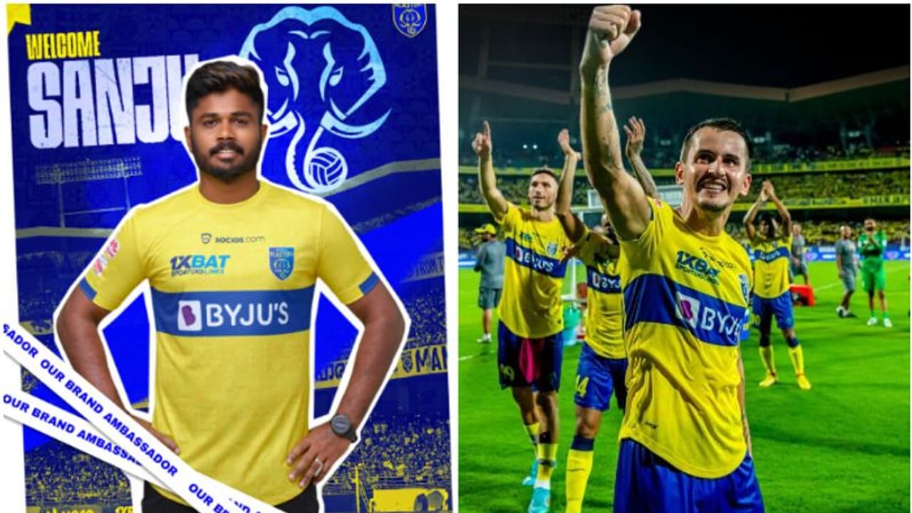 സഞ്ജു സാംസണ് ഇനി കേരളാ ബ്ലാസ്റ്റേഴ്സിന്റെ ബ്രാന്ഡ് അംബാസഡര്; താരത്തിന്റെ പ്രതികരണമിങ്ങനെ സഞ്ജു സാംസണ് ഇനി കേരളാ ബ്ലാസ്റ്റേഴ്സിന്റെ ബ്രാന്ഡ് അംബാസഡര്; താരത്തിന്റെ പ്രതികരണമിങ്ങനെ