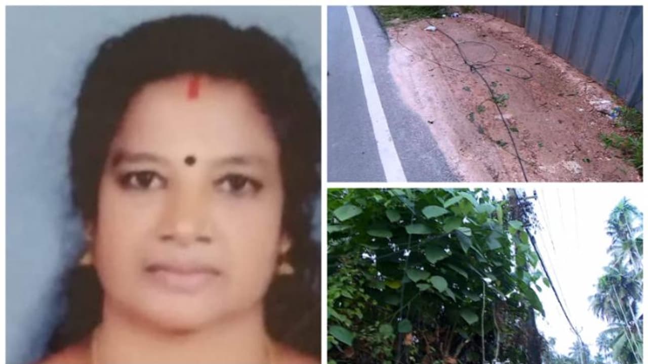 വീട്ടമ്മയുടെ ദാരുണ മരണത്തിന് കാരണം ലോക്കൽ ചാനലിന്‍റെ കേബിൾ, മകൻ രക്ഷപെട്ടത് തലനാരിഴക്ക്