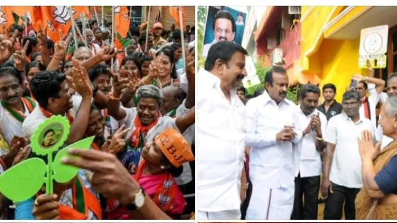 ஈரோடு இடைத்தேர்தல் பரபரப்பு புகார்..! திமுகவின் 10 பணிமனைகளுக்கு சீல் வைத்த தேர்தல் ஆணையம் ஈரோடு இடைத்தேர்தல் பரபரப்பு புகார்..! திமுகவின் 10 பணிமனைகளுக்கு சீல் வைத்த தேர்தல் ஆணையம்