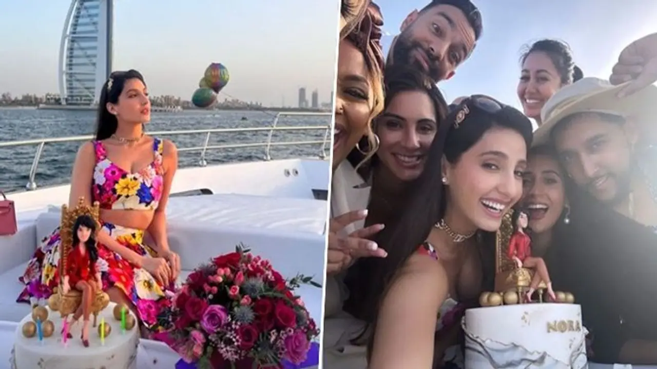 Nora Fatehi yacht party pictures: Actress celebrates her 31st birthday in Dubai see videos