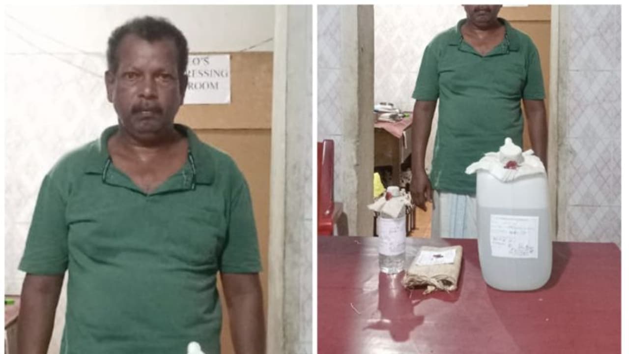  വീട്ടിൽ വാറ്റ് ചാരായ വിൽപ്പന: ഒരാൾ അറസ്റ്റിൽ 
