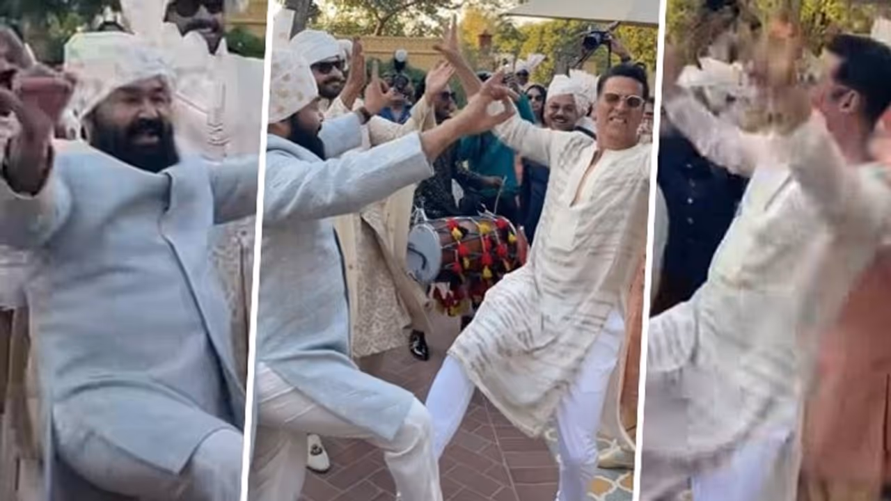 Malayalam superstar Mohanlal performs bhangra with Akshay Kumar; fans love their energy WATCH