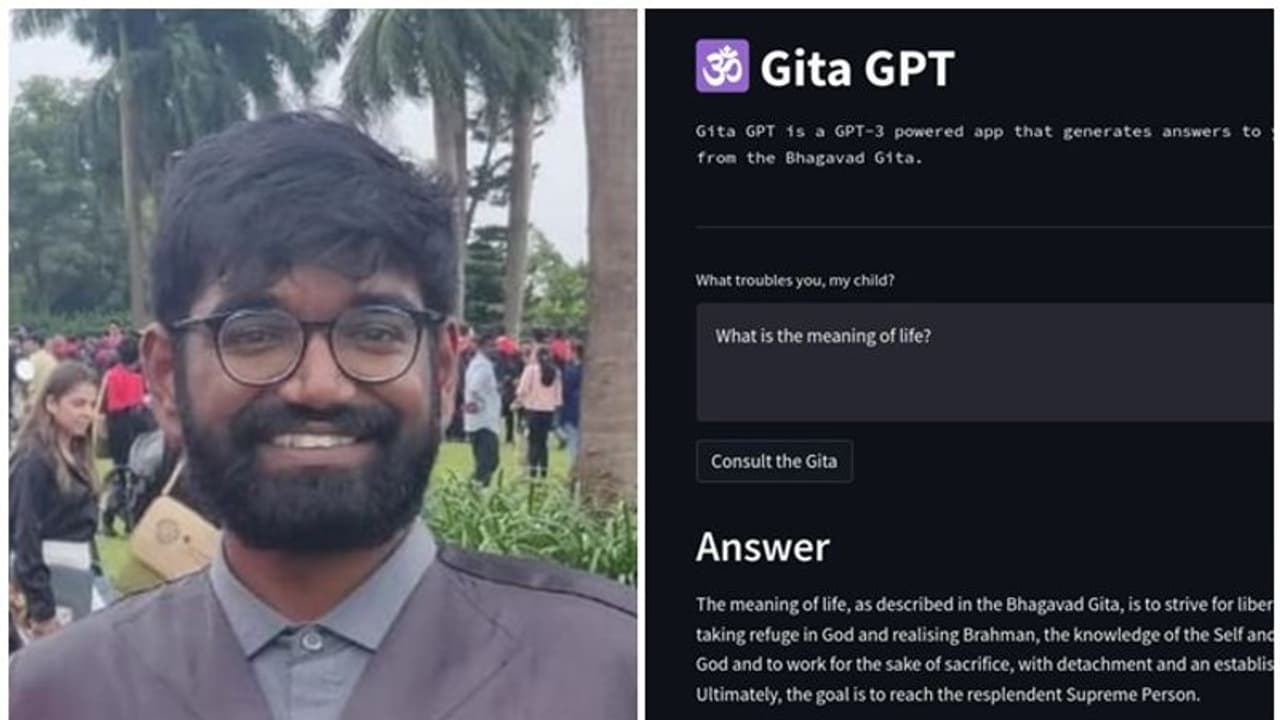 ಗೂಗಲ್ ಇಂಜಿನಿಯರ್ ಸಾಹಸ, ಭಗವದ್ಗೀತೆಯ ಜ್ಞಾನಕ್ಕಾಗಿ ಗೀತಾ ಜಿಪಿಟಿ! ಗೂಗಲ್ ಇಂಜಿನಿಯರ್ ಸಾಹಸ, ಭಗವದ್ಗೀತೆಯ ಜ್ಞಾನಕ್ಕಾಗಿ ಗೀತಾ ಜಿಪಿಟಿ!