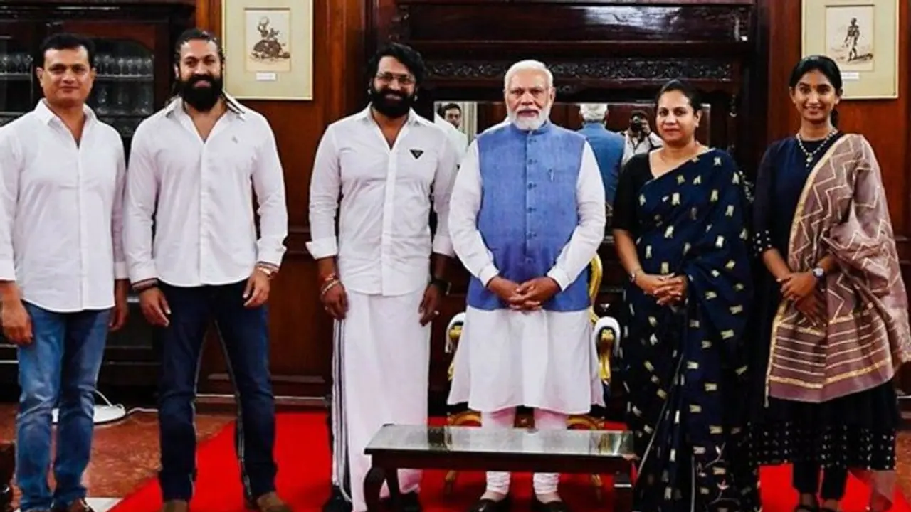 PM Narendra Modi meets Kantara star Rishab Shetty and KGF actor Yash in Bengaluru