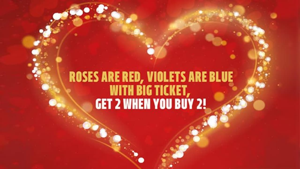 പ്രണയദിനം ആഘോഷമാക്കാൻ 15 മില്യൺ ദിർഹം സമ്മാനമൊരുക്കി ബിഗ് ടിക്കറ്റ് പ്രണയദിനം ആഘോഷമാക്കാൻ 15 മില്യൺ ദിർഹം സമ്മാനമൊരുക്കി ബിഗ് ടിക്കറ്റ്