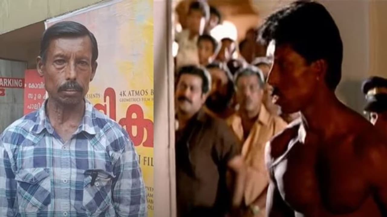 വന്നത് ഒറ്റ ഫ്രെയ്‍മില്‍, പക്ഷേ; 'സ്‍ഫടികം 4 കെ' കാണാനെത്തി 'ഓന്ത് ഗോപാലന്‍'