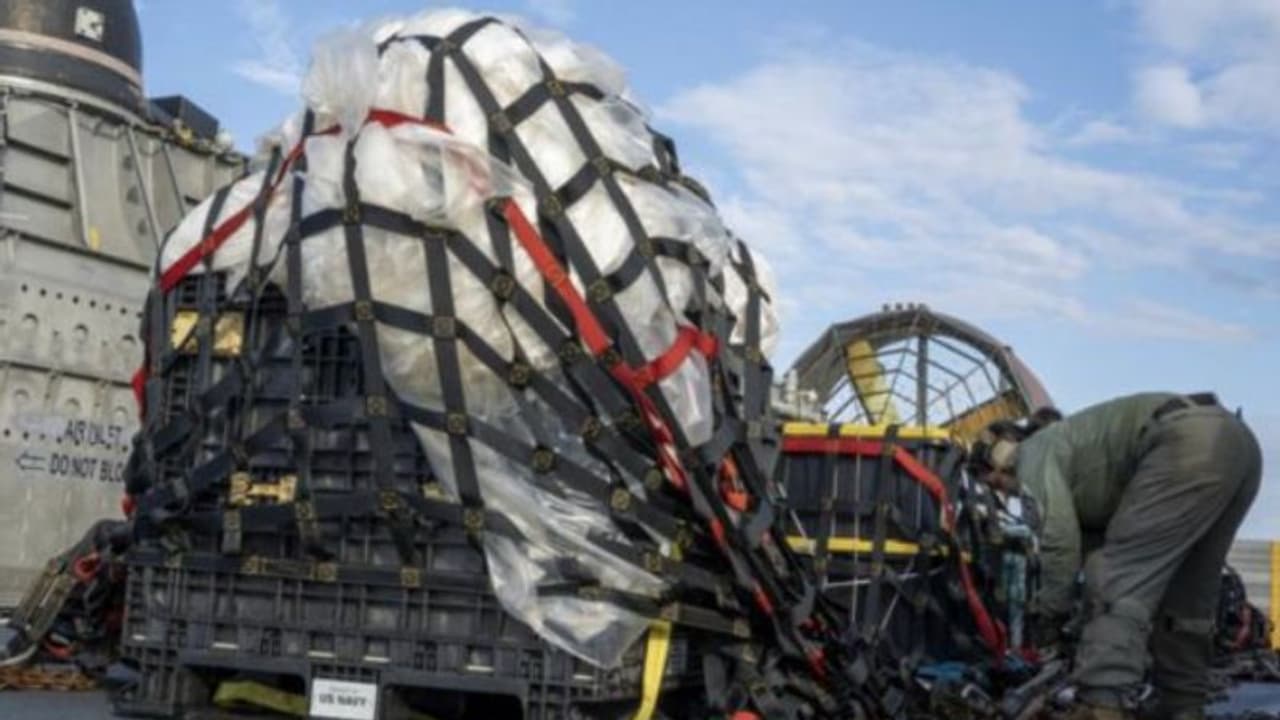 മിസൈല് അയച്ച് വീഴ്ത്തിയതിന് പിന്നാലെ ചൈനീസ് ബലൂണിന്റെ സുപ്രധാന ഭാഗങ്ങള് വീണ്ടെടുത്ത് അമേരിക്ക മിസൈല് അയച്ച് വീഴ്ത്തിയതിന് പിന്നാലെ ചൈനീസ് ബലൂണിന്റെ സുപ്രധാന ഭാഗങ്ങള് വീണ്ടെടുത്ത് അമേരിക്ക