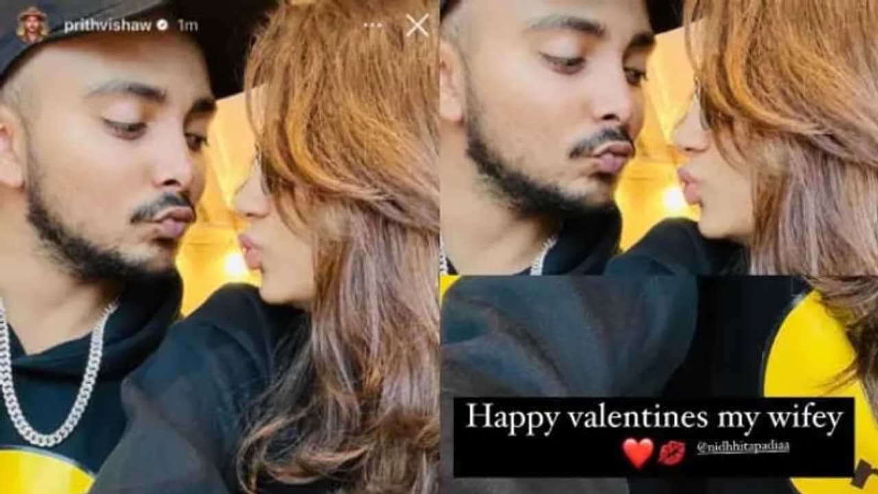 പ്രണയദിനത്തില്‍ 'ഭാര്യ'ക്കൊപ്പമുള്ള ചിത്രം പങ്കുവെച്ച് പൃഥ്വി ഷാ, ആഘോഷമാക്കി ട്രോളന്‍മാര്‍