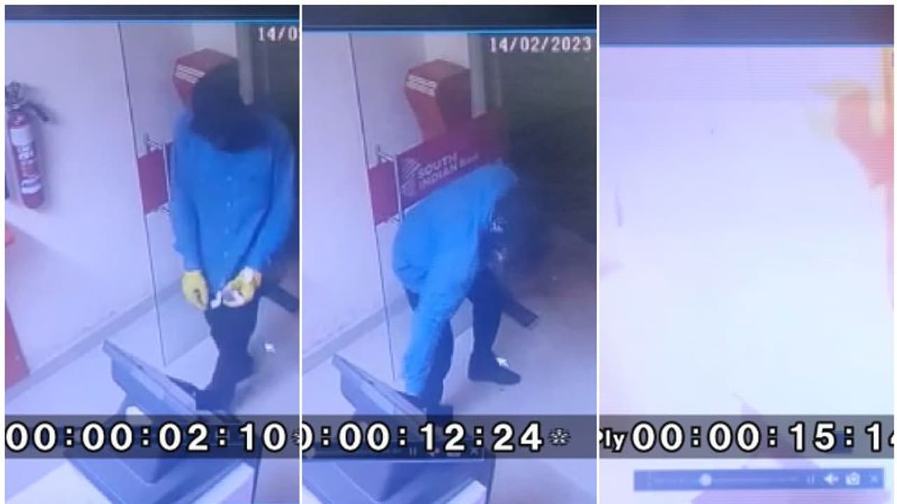 മുഖം മറച്ചും കയ്യുറ ധരിച്ചും എടിഎമ്മില്‍ കയറി, പടക്കവും പൊട്ടിച്ചു; പക്ഷേ, ഓര്‍ക്കാപ്പുറത്ത് എട്ടിന്‍റെ പണി!