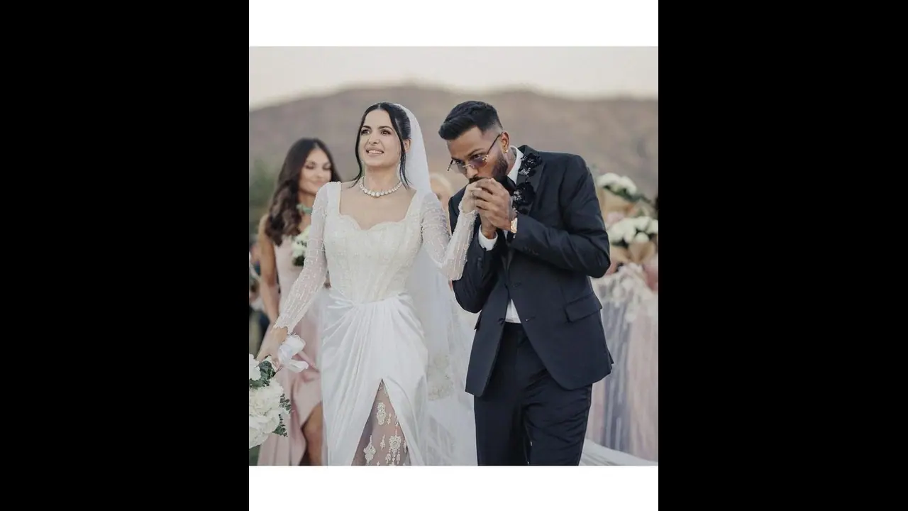 Hardik Pandya Natasa Stankovic wedding: Here's how the couple celebrated their renewed vows exchange (WATCH) Hardik Pandya Natasa Stankovic wedding: Here's how the couple celebrated their renewed vows exchange (WATCH)