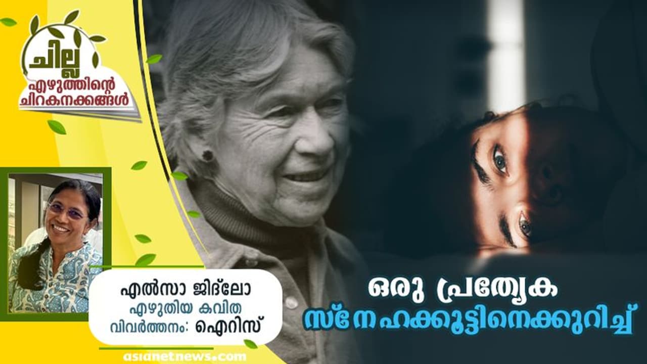 Malayalam Poem: ഒരു പ്രത്യേക സ്നേഹക്കൂട്ടിനെക്കുറിച്ച്, എല്സാ ജിദ്ലോ എഴുതിയ കവിത Malayalam Poem: ഒരു പ്രത്യേക സ്നേഹക്കൂട്ടിനെക്കുറിച്ച്, എല്സാ ജിദ്ലോ എഴുതിയ കവിത
