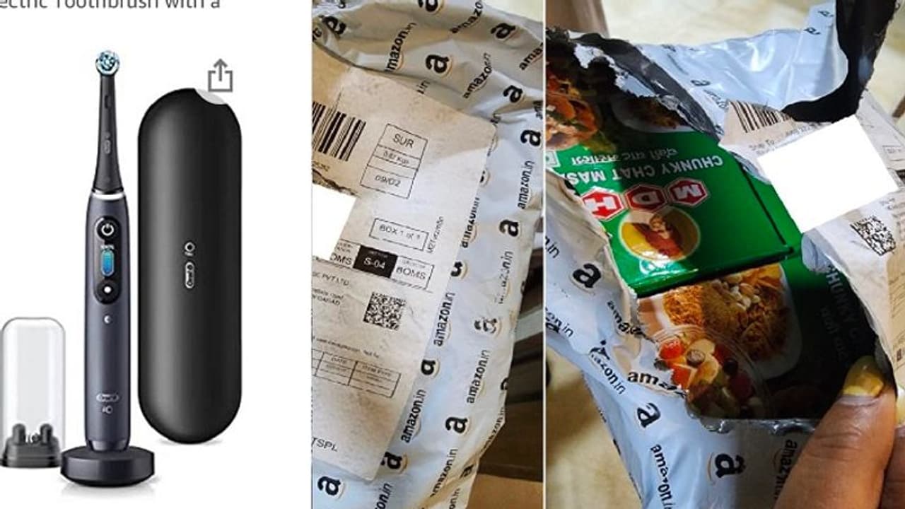 ಆನ್ಲೈನ್ ಎಡವಟ್ಟು, 12 ಸಾವಿರ ರೂ ಎಲೆಕ್ಟ್ರಿಕ್ ಬ್ರಶ್ ಆರ್ಡರ್ ಮಾಡಿದ ಮಹಿಳೆಗೆ ಸಿಕ್ಕಿದ್ದು ಮಸಾಲೆ ಪುಡಿ! ಆನ್ಲೈನ್ ಎಡವಟ್ಟು, 12 ಸಾವಿರ ರೂ ಎಲೆಕ್ಟ್ರಿಕ್ ಬ್ರಶ್ ಆರ್ಡರ್ ಮಾಡಿದ ಮಹಿಳೆಗೆ ಸಿಕ್ಕಿದ್ದು ಮಸಾಲೆ ಪುಡಿ!