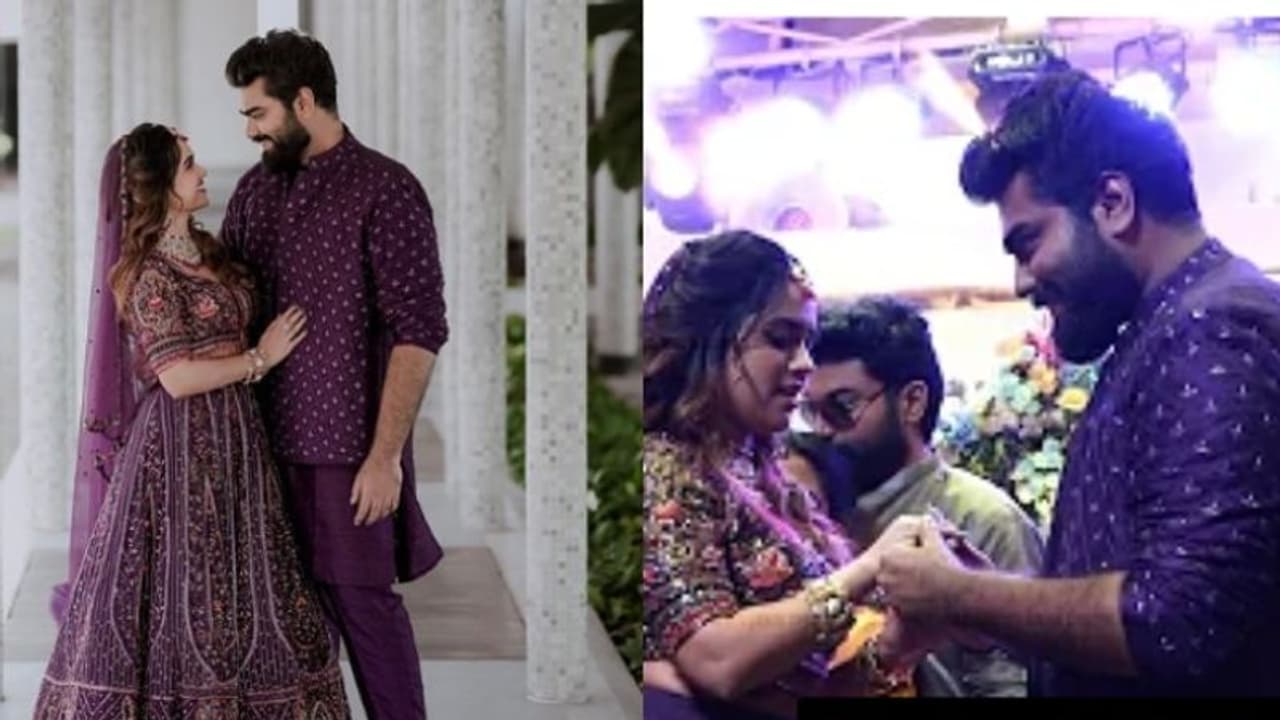 മോതിര വിരലിൽ സ്നേഹ ചുംബനം; റോബിൻ ആരതി പൊടി വിവാഹ നിശ്ചയം കഴിഞ്ഞു മോതിര വിരലിൽ സ്നേഹ ചുംബനം; റോബിൻ ആരതി പൊടി വിവാഹ നിശ്ചയം കഴിഞ്ഞു