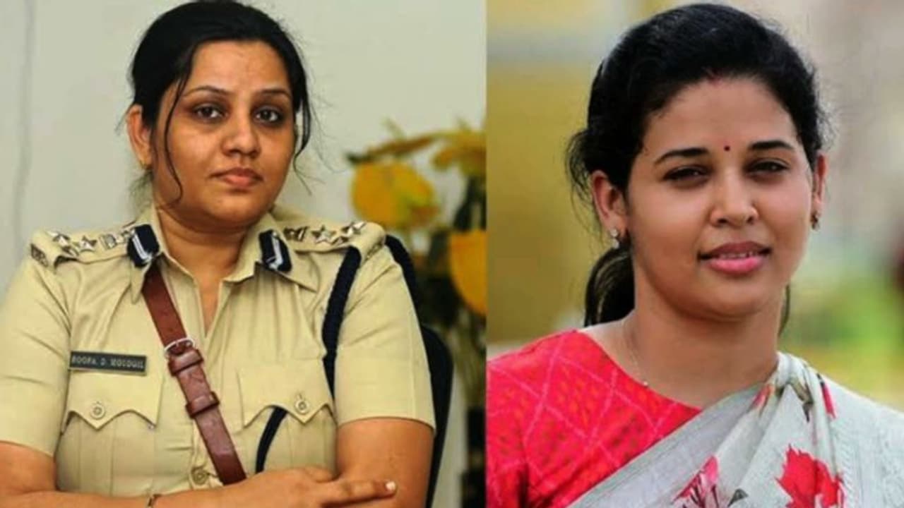 സമൂഹമാധ്യമത്തിലെ ഐഎഎസ് ഐപിഎസ് പോര് അതിര് കടന്നു; രൂപയെയും സിന്ദൂരിയെയും സ്ഥലം മാറ്റി സര്‍ക്കാര്‍