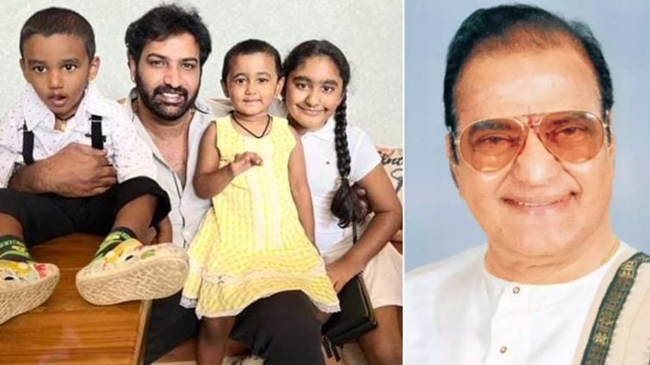 పిల్లలకు అలా పేర్లు పెట్టి... తాతపై అభిమానాన్ని చాటుకున్న తారకరత్న.! పిల్లలకు అలా పేర్లు పెట్టి... తాతపై అభిమానాన్ని చాటుకున్న తారకరత్న.!