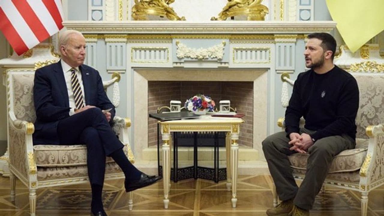 'Putin thought Ukraine was weak but...' Joe Biden during his surprise visit to Kyiv 'Putin thought Ukraine was weak but...' Joe Biden during his surprise visit to Kyiv