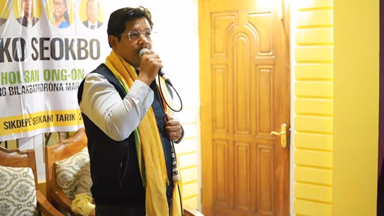 After BJP accuses NPP of refusing permission to PM's rally, Meghalaya CM Sangma says, 'no say from NPP'